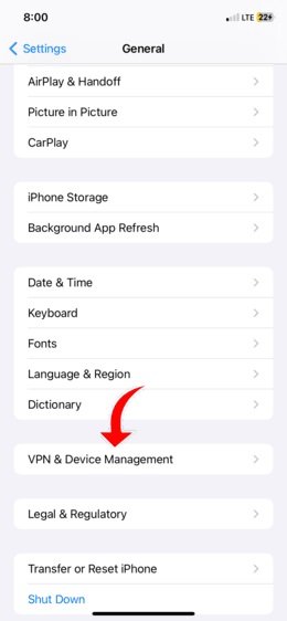 Click VPN Device Management