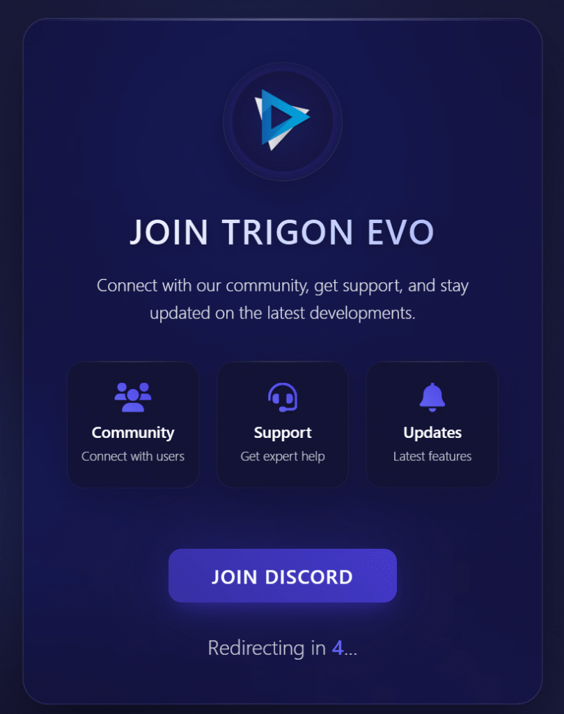 Join Trigon Evo Community